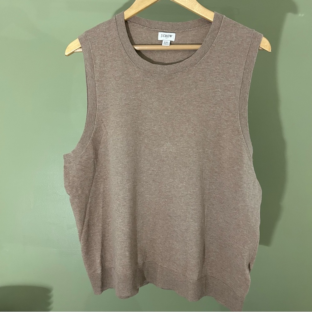 J. Crew Brown Sleeveless Top